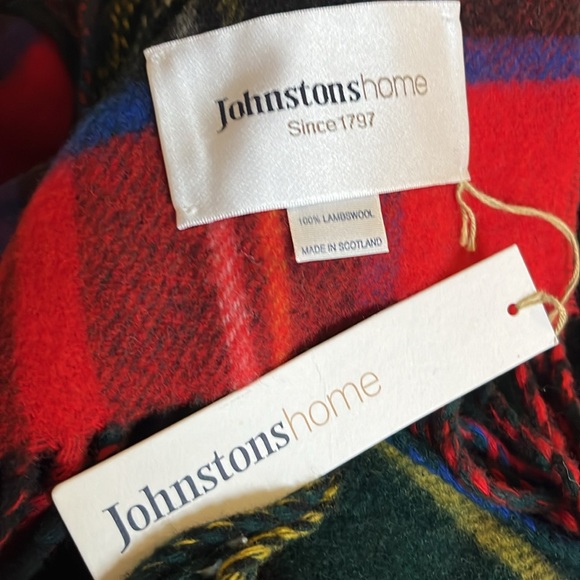 Johnston Home Reversible 100% Lambswool Blanket / Throw New w/Tags - Picture 12 of 13